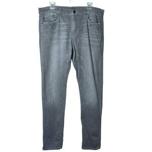 Joe's Men's Slim Fit Ombre Gray Jeans 38 x 34  Cotton Stretch Frayed Edges